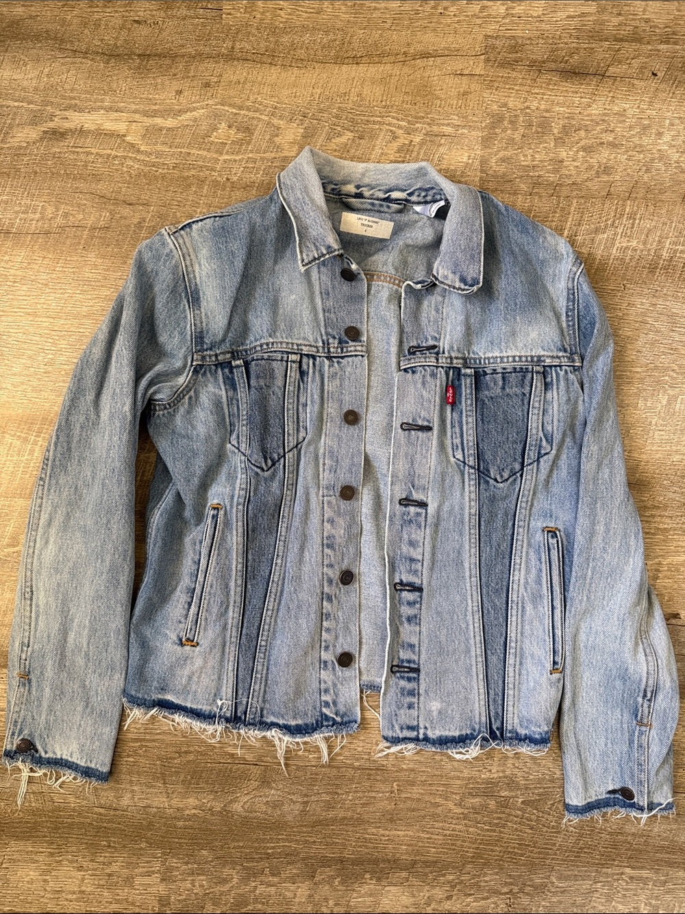 Levi's Altered Trucker Denim Jacket Size Small